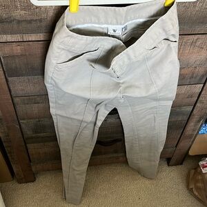 Khaki Skinny-leg Slacks, Size 8